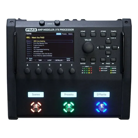Pedal de efeito Fractal Audio Systems Amp Modeler/FX Processor FM3 preto Foto 1