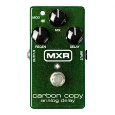 Pedal de efeito MXR Carbon Copy Analog Delay M169 verde Foto mini 1