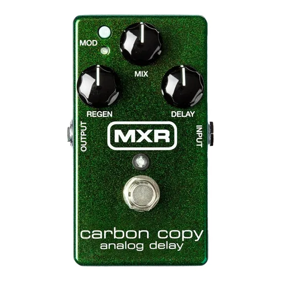 Pedal de efeito MXR Carbon Copy Analog Delay M169 verde Foto 1
