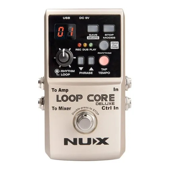 Pedal de efeito NUX Loop Core Deluxe dourado Foto 1