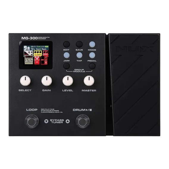 Pedal de efeito NUX MG-300 preto Foto 1