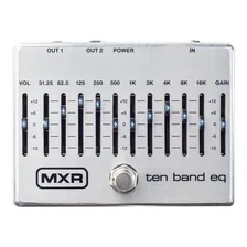 Pedal de efeito prateado MXR Ten Band EQ M108S Foto  mini 1