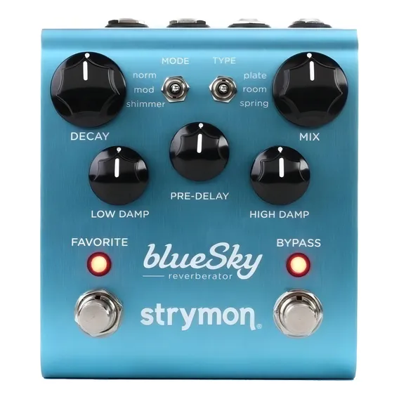 Pedal de efeito Strymon blueSky reverberator azul Foto 1