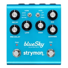 Pedal de efeito Strymon blueSky reverberator azul Foto mini 4