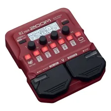 Pedal de efeito Zoom B1 Four vermelho Foto mini  2