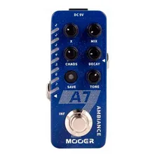 Pedal De Guitarra Mooer Reverb - A7 Cor Azul Foto mini  2