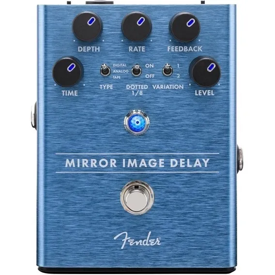 Pedal Delay Guitarra Fender Mirror Image ! Cor Azul Foto 1