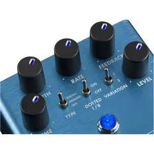 Pedal Delay Guitarra Fender Mirror Image ! Cor Azul Foto mini 4