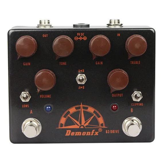 Pedal Demon Fx 83 Drive Overdrive para guitarra preta Foto 1