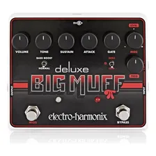 Pedal Ehx Deluxe Big Muff Pi Distortion Sustainer Gate Cor Preto Foto mini 1