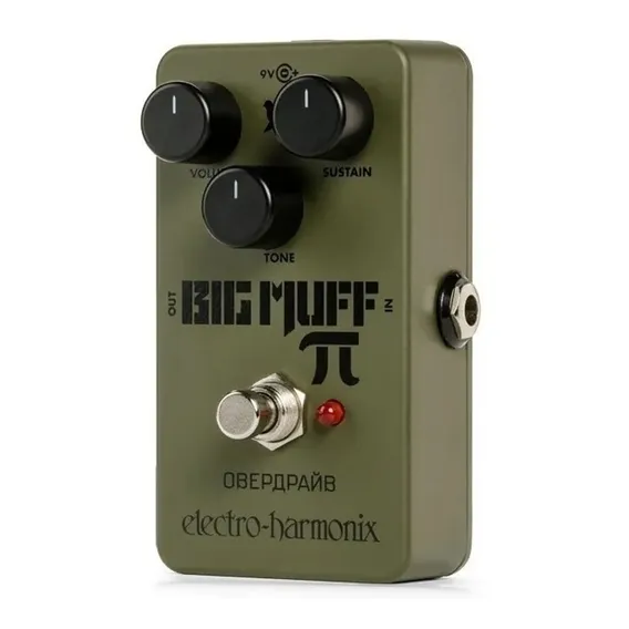 Pedal Electro Harmonix Fuzz Sustain Green Russian Big Muff verde escuro Foto 1