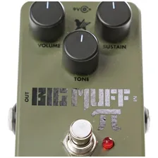 Pedal Electro Harmonix Fuzz Sustain Green Russian Big Muff verde escuro Foto mini 3