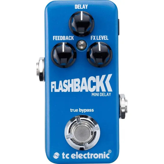 Pedal eletr么nico TC Pedal de efeito eletr么nico Tc - Flashback Mini Delay Flashback Mini azul Foto 1