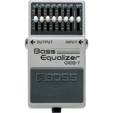 Pedal equalizador de baixo Boss Geb-7 Green de 7 bandas Foto  mini 1