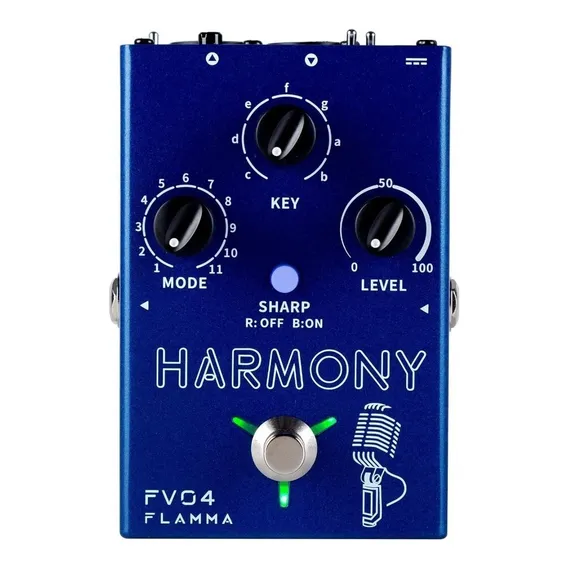 Pedal Flamma FV04 Vocal Harmonizer Azul Foto 1