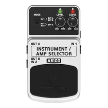 Pedal Guitarra Behringer Instrument Amp Selector Ab100 Loja Cor Branco Foto mini 2