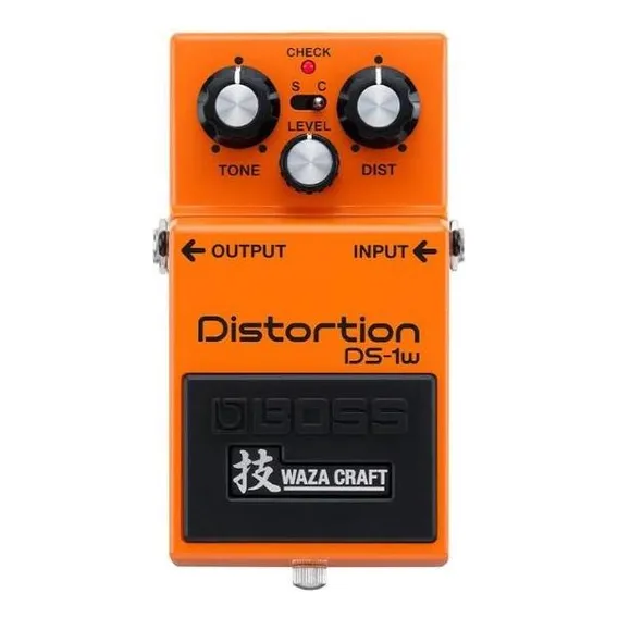 Pedal Guitarra Boss Distortion Ds-1w Distorçao Waza Craft Cor Laranja Foto 1