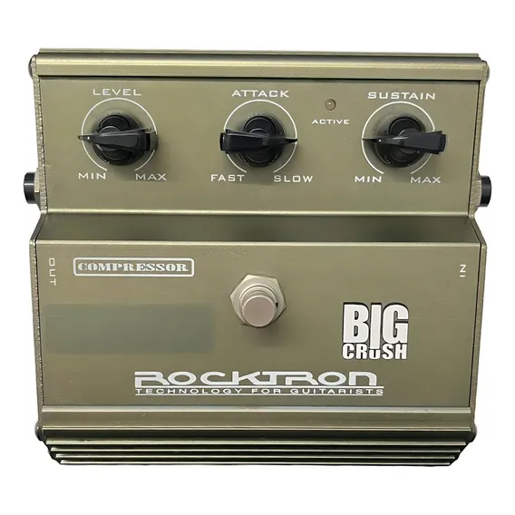 Pedal Guitarra Compressor Rocktron Big Crush Mostruario Cor Marrom-claro Foto 1