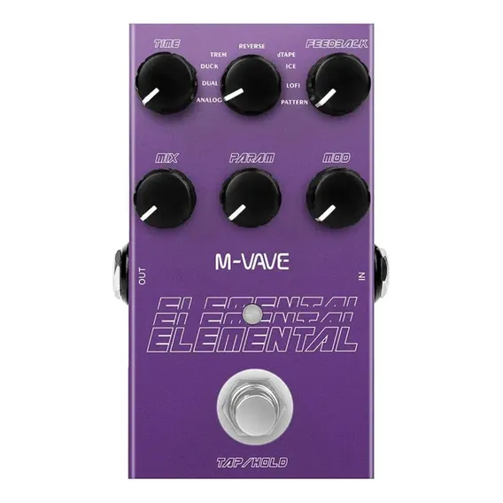 Pedal M-vave Elemental Digital Delay Para Guitarra Foto 1
