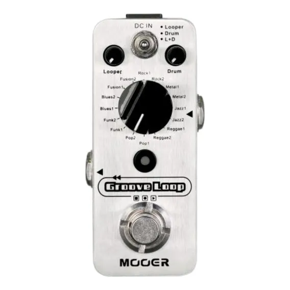 Pedal Mooer Micro Groove Loop Drum Machine Looper p2 Cor Cinza Foto 1