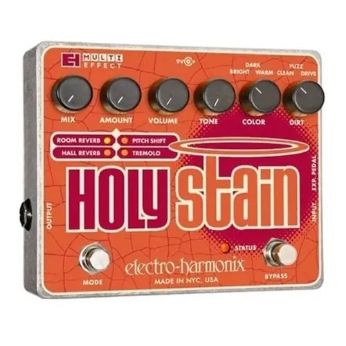 Pedal Multi Efectos Electro Harmonix Holy Stain - Cor Laranja/Bordeaux Foto 1