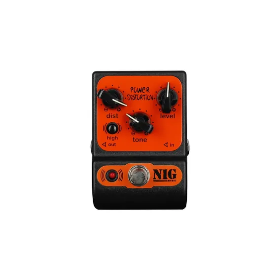 Pedal Nig Pocket Power Distortion Cor Laranja Foto 1