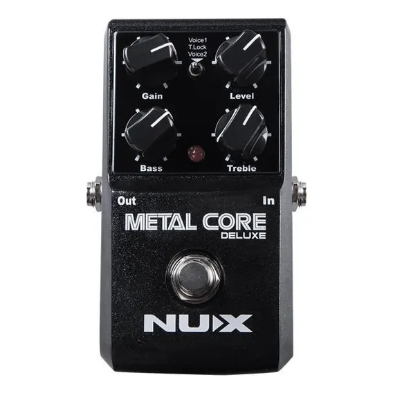 Pedal Nux Metal Core Deluxe Cor Preto Foto 1