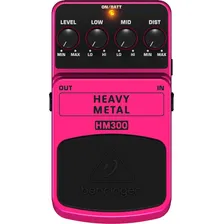 Pedal P Guitarra Hm300 Distorção Heavy Metal - Behringer + Foto mini 2