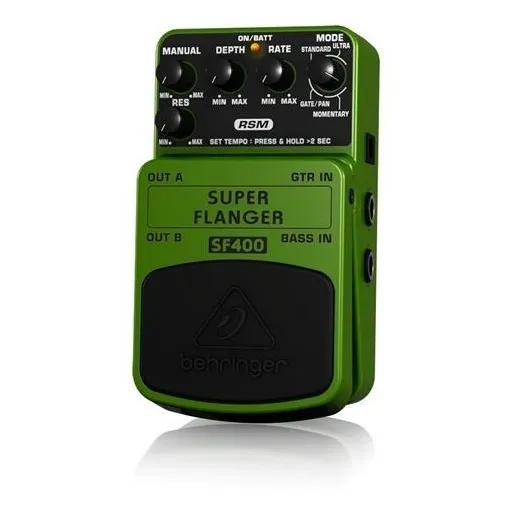 Pedal Para Guitarra Behringer Sf400 Super Flanger Cor Verde Foto 1