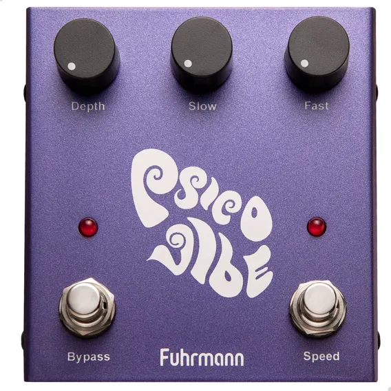 Pedal Para Guitarra Fuhrmann Psico Vibe Pv01 Cor Roxo Foto 1