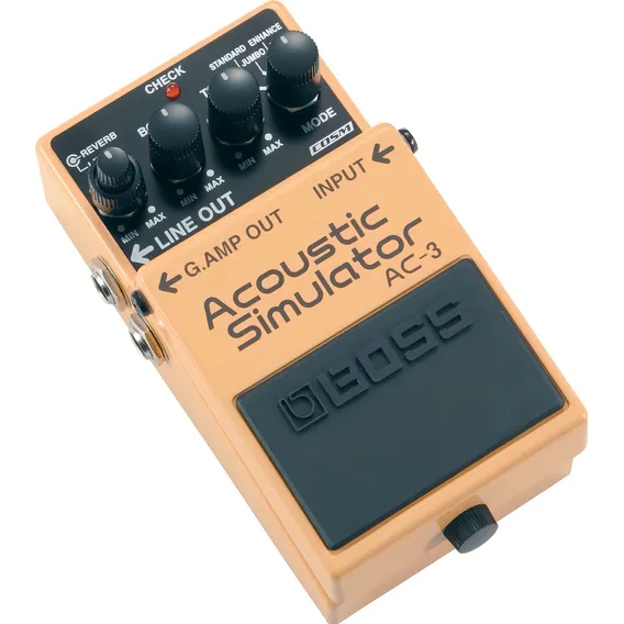 Pedal Para Guitarras Boss Ac-3 Acoustic Simulator Cor Amarelo Foto 1