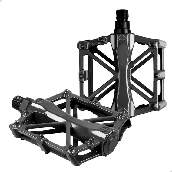 Pedal Plataforma AlumÃnio Esfera Rosca Grossa 9/16 Mtb Bmx Foto 1