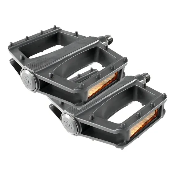 Pedal Plataforma P/ Bike Rosca Grossa 9/16 Nylon Preto Foto 1