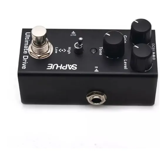 Pedal Saphue Ultimate Drive Distorção Brilho Valvulado Cor Preto Foto 1