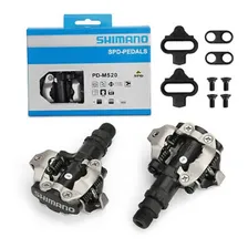 Pedal Shimano Clip Pd M520 Preto Com Taquinhos Foto mini 2