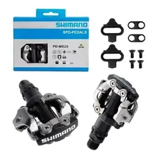 Pedal Shimano Genuíno Clip M520 Preto C/ Taquinhos Mtb Bike Foto mini 4