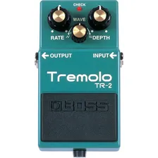Pedal Tremolo para guitarra Boss Tremolo Tr-2, cor verde Foto mini 1