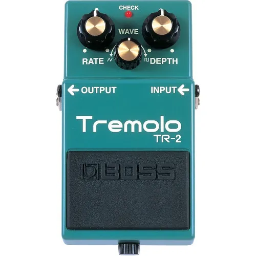 Pedal Tremolo para guitarra Boss Tremolo Tr-2, cor verde Foto 1