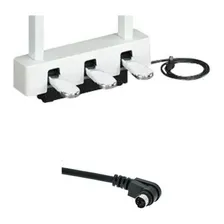Pedal Triplo Yamaha Lp-1wh Branco Para Piano Digital P-125 Foto mini  3