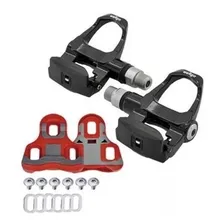 Pedal Wellgo Road Speed R096b Clip 335g Preto + Tacos Foto mini 2