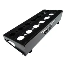 Pedalboard 35x14 Miniboard Com Jacks In Out Cor Preto Foto mini 1