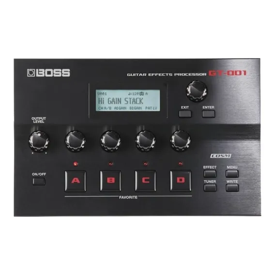Pedaleira Boss Gt001 P/ Guitarra Multiefeitos C/ Fonte Cor Preto Foto 1