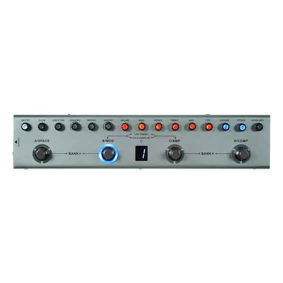 Pedaleira M-vave Tank B I Pedal Cuvave Ir Baixo Bass Cor Cinza Pedal Baixo Foto 1