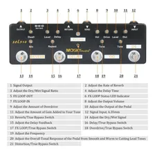 Pedaleira Mosky Sol918 Delay Reverb Overdrive+ + Cor Preto Foto mini  3