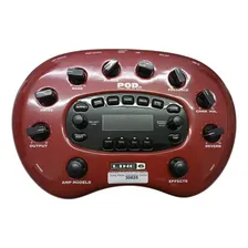 Pedaleira Pod L6 Ultmate Tone Para Guitarra Outlet Cor Vermelho Foto  mini 1