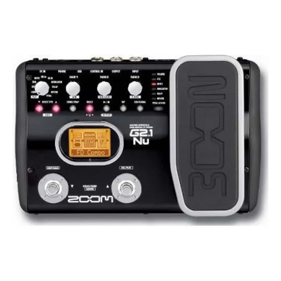 Pedaleira Zoom  Multi Efeito Para Guitarra C/ Fonte Cor Preto Foto 1
