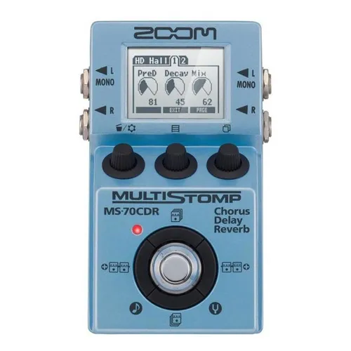 Pedaleira Zoom Multistomp Ms 70cdr Para Guitarra Foto 1