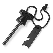 Pederneira Iniciador Fogo Camping 1 Unid Aço Ergonômico Cor Preto Foto  mini 1