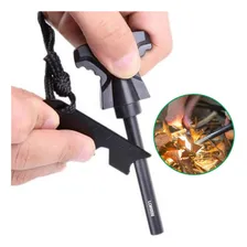 Pederneira Iniciador Fogo Camping 1 Unid Aço Ergonômico Cor Preto Foto mini  3