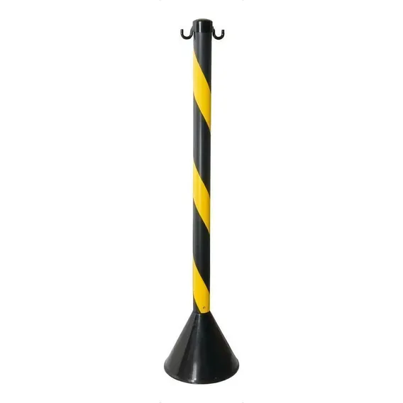 Pedestal De Segurança Zebrado Amarelo/preto 90cm Foto 1